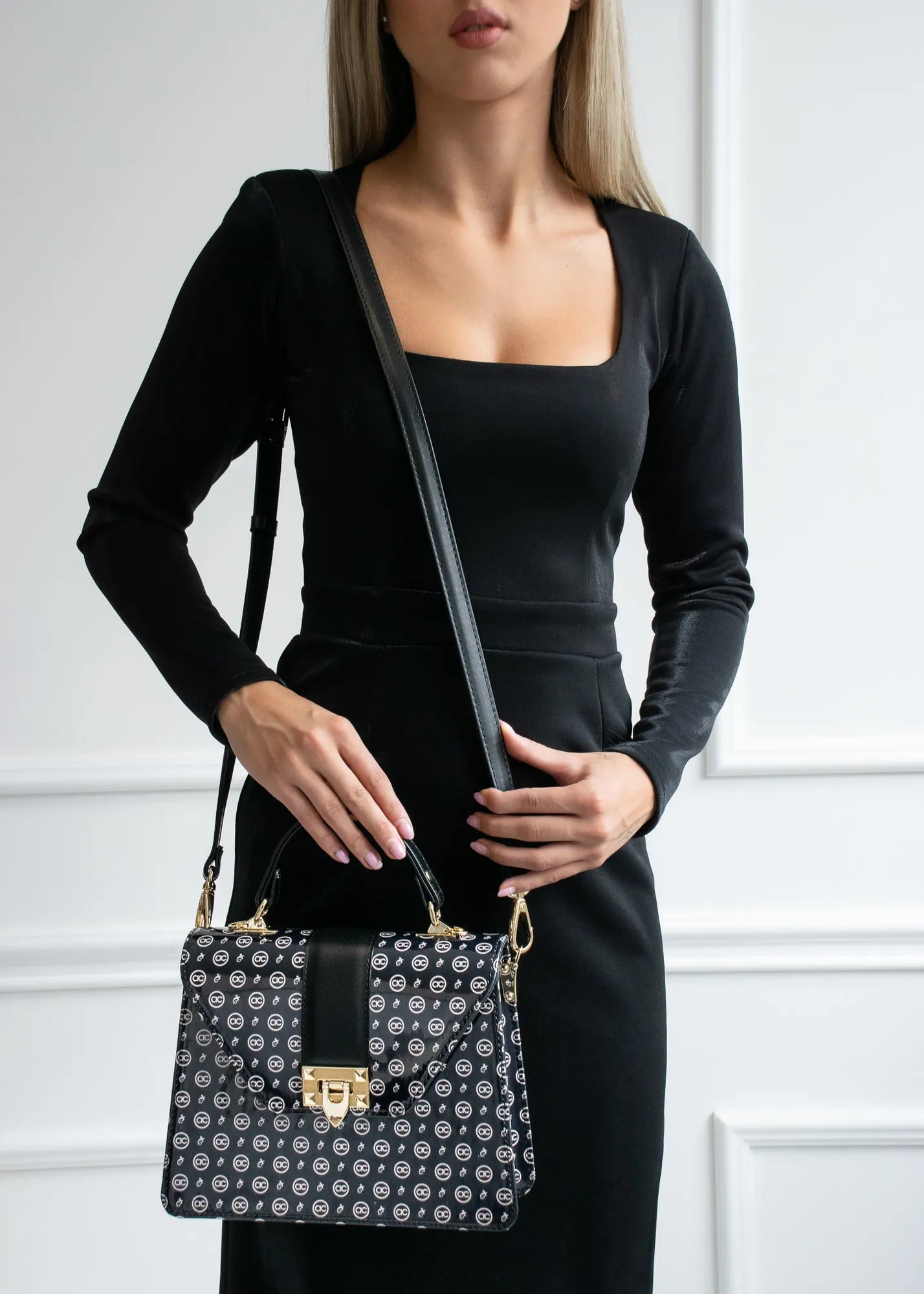 annie claire damska kozena kabelka ella cierna slovenske kabelky